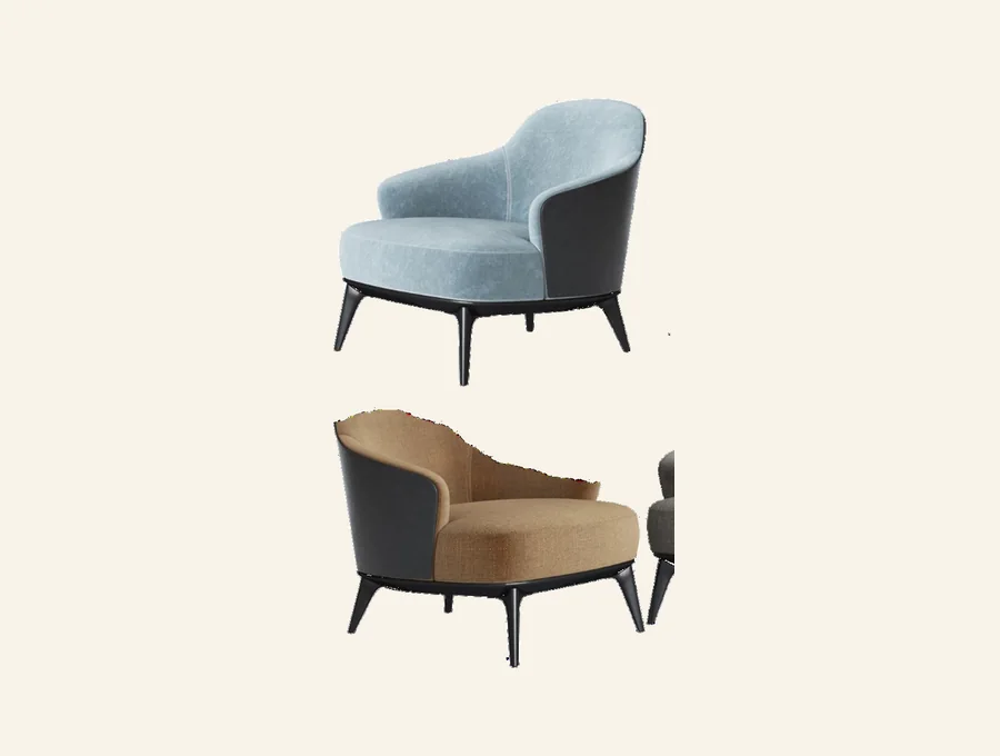 Twirl Accent Chairs by Oberoi Living Interiors