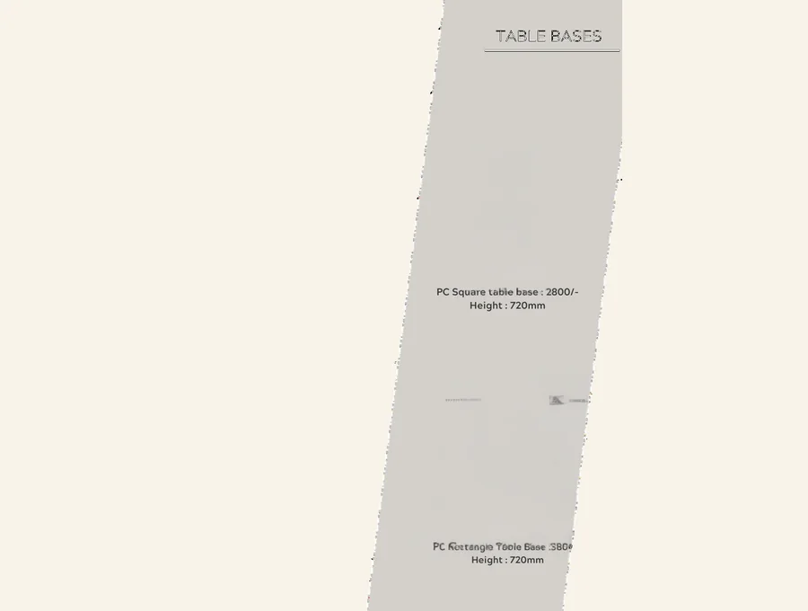 H13 Table Bases by Oberoi Living Interiors