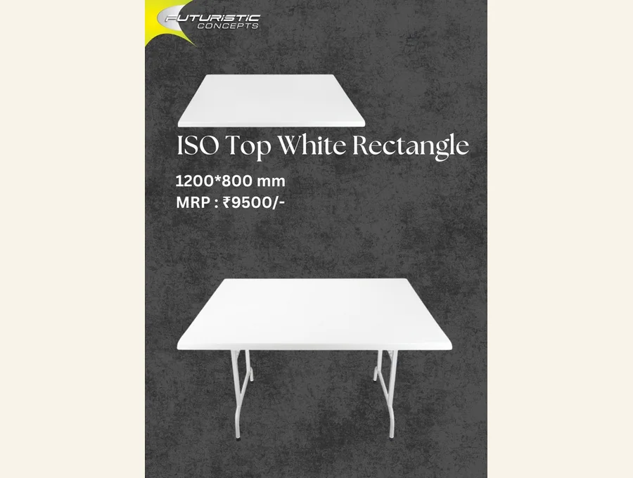 ISO Top White Square Table Tops by Oberoi Living Interiors